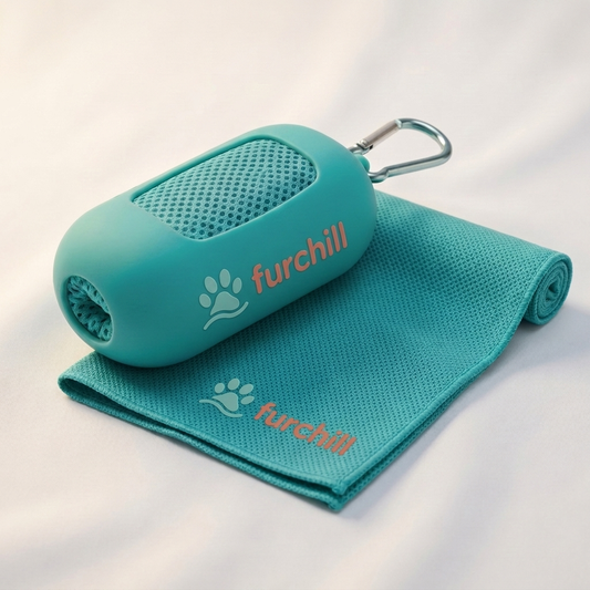 FurChill Clip-On 3D CoolMesh Instant Cooling Towel